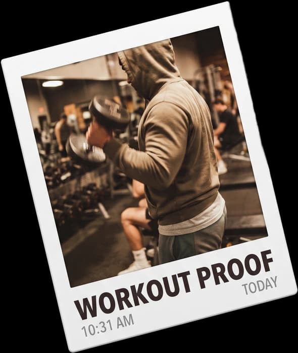 Workout proof, logged today at 10:31 AM
